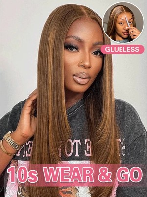 Lwigs Glueless Wig Layered Cut 8x6 Closure Dream 007 Lace Wig Breathable Cap LWX01