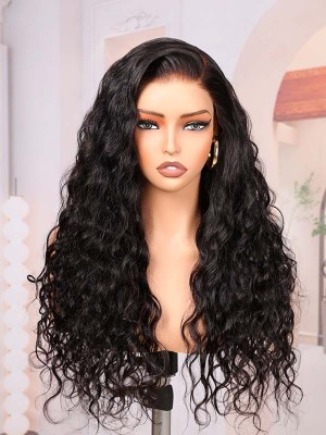 Lwigs Most-Fit Cap Ready To Go 11x6 Fake Scalp New Design Skin Melted HD Lace Wigs Deep Wave with Brown Colors UD23