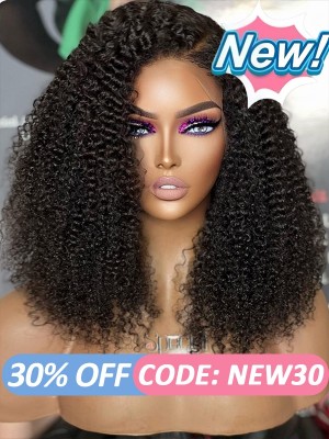 Lwigs New Arrivals Kinky Curly 180% Density Fast Shipping Unprocessed Virgin Human Hair 360 HD Lace Wig For Beginners NEW28