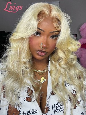New Arrival Must Have 100% Virgin Hair Body Wave #613 Blonde Color 13x4 Lace Front Human Hair Wig Lwigs277