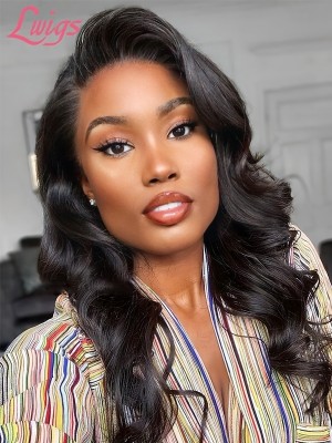 New Arrival Undetectable Lace 360 Lace Wigs Brazilian Human Hair Wigs Side Part Body Wave 360 Lace Wig With Baby Hair Lwigs33