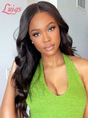 New Arrivals Brazilian Virgin Human Hair Body Wave 6" Parting Lace Front Wigs Pre-plucked Hairline Lwigs03