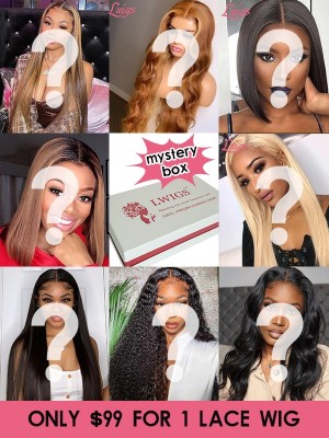 Mystery Box 2021 Super Sales 5x5 Closure Wig Surprise Box 1-4 Wigs 4x4 Human Hair Wigs 13x4 13x6 Lace Front Wig Lwigs434