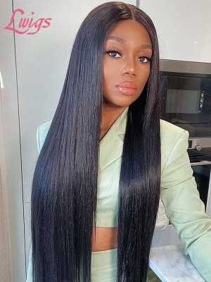 Undetectable HD Dream Swiss Lace Silky Straight 360 Wig Buy Now Pay Later Virgin Hair Bleached Knots Lwigs193