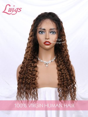 Top Quality Ombre Color #1B30 Loose Wave Human Hair Lace Front Wigs Virgin Brazilian Hair Lace Front Wigs [LWigs209]