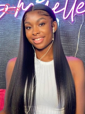 Undetectable Dream Swiss Lace Silky Straight 360 Wig Buy Now Pay Later With Baby Hair Virgin Brazilian Hair Bleached Knots Lwigs193