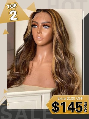 Undetectable HD Dream Swiss Lace Unprocessed Virgin Brazilian Human Hair Body Wave 13x6 Lace Wigs With Natural Hairline Lwigs64