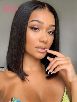  Unprocessed Virgin Human Hair Wig Natural Color Sliky Straight 5x5 HD Lace Closure Bob Hair Wigs With Baby Hair Lwigs 417