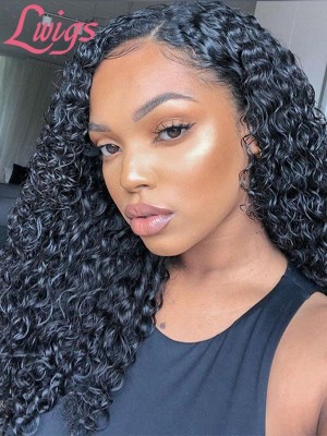 Virgin Brazilian Human Hair Wigs Undetectable HD Lace Deep Wave 360 Lace Wigs With Pre-Plucked Hairline Lwigs83