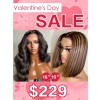Lwigs 2022 Valentine's Day Sale Pay One Get Two 4x4 Lace Closue Combo Sale Bodywave & Highlight Bob Wig VD04