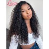 100% Virgin Human Hair 4x4 Lace Closure Wig Curly HD Lace Wig With Bleached Knots Pre-plucked Hairline Lwigs310