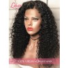 100% Virgin Human Hair 4x4 Lace Closure Wig Curly HD Lace Wig With Bleached Knots Pre-plucked Hairline Lwigs310