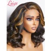 Lwigs New Arrivals Pre Plucked & Pre Bleached Knots 8x6 Dream 007 Lace Wig Quick & Easy Body Wave HIghlight Air Wig PR07