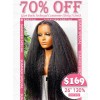 Lwigs Flash Sale 26 Inch 130% Density Kink Straight #1B Jet Black Color 100% Human Hair 13x4 Lace Front Wigs TS29