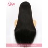 HD Lace Glueless 100% Human Hair Full Lace Wigs Silky Straight Long Hair Natural Black Color Wig Pre-bleached Knots Lwigs132