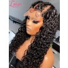 13X6 Deep Parting Curly Hair Lace Front Human Hair Wigs With Baby Hair Pre Plucked Bleached Knots Lwigs188