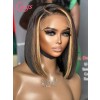 Lwigs New Arrivals Film HD Dream Lace Highlight Color Bob Hairstyles 360 Lace Wigs With Natural Hairline & Single Knots NEW58