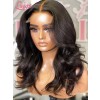 180% Density Human Hair Natural Wave Pre-plucked Hairline Virgin Brazilian Hair 360 Dream Swiss Lace Wigs Lwigs183