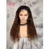 180% Density Ash Brown Wigs Human Hair Bleached Knots Dream Swiss Lace Frontal Kinky Curly Wig Hairstyles 360 Lace Wig With Elastic Band Lwigs147