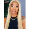 Affordable #613 Wig Human Hair Silky Straight Blonde Pre Plucked HD Lace Wig 13x4 Lace Front Wigs For Black Women Lwigs72