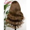 New-In Body Wave Wig Side Part Hairstyles Human Hair Brown Color Wig #4 Glueless Wigs With Baby Hair 360 Lace Wig NEW14