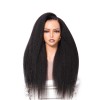 Lwigs Most-Fit Cap Kinky Straight Invisi-Drawstring Flexible Fit HD Lace 360 Glueless Wig With Bleached Knots UD25