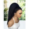 Lwigs Most-Fit Cap Kinky Straight Invisi-Drawstring Flexible Fit HD Lace 360 Glueless Wig With Bleached Knots UD25