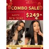 Lwigs 2022 New Year Sale Pay 1 Get 2 Natural Color 4X4 Lace Closure Wig $249 For 2 Wigs NY109