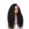 Lwigs Most-Fit Cap Kinky Straight Invisi-Drawstring Flexible Fit HD Lace 360 Glueless Wig With Bleached Knots UD25