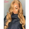 Hair Trends Blonde Hair Color Bleached Knots Body Wave Wig HD Lace Frontal Wig With Pre-plucked Clean Hairline Lwigs313