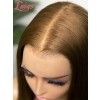 2025 Trends 13x6 Lace Front Pre Plucked Bleached Knots Chestnut Brown Straight Human Hair Black Girl 360 HD Lace Wig NEW11