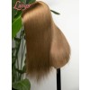 2025 Trends 13x6 Lace Front Pre Plucked Bleached Knots Chestnut Brown Straight Human Hair Black Girl 360 HD Lace Wig NEW11