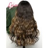 2024 Trends Body Wave Blonde Highlight Ombre Color Long Length Human Hair 360 Lace Wig Undetectable Swiss Lace NEW03