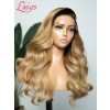 2022 Trends Body Wave Brazilian Hair Ash Blonde 360 Wig Wavy Human Hair Black Girl HD Lace Bleached Knots Wigs NEW01