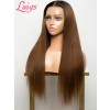 2022 Trends Haircuts For Long Straight Hair Brazilian Human Hair Ash Brown Ombre Hair Color Wig Natural Hairline Baby Hairs NEW10
