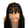 Lwigs Most-Fit Cap 180% Density Invisible Drawstring Real Skinlike HD Full Lace Knotless Long Braided Wig UD03
