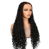 Lwigs Most-Fit Cap 180% Density Invisible Drawstring Real Skinlike HD Full Lace Knotless Long Braided Wig UD03