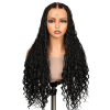 Lwigs Most-Fit Cap 180% Density Invisible Drawstring Real Skinlike HD Full Lace Knotless Long Braided Wig UD03