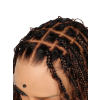 Lwigs Most-Fit Cap Beginner Friendly Pre-Braided 180% Density Ombre Brown Color Knotless HD Full Lace Wig UD05