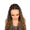Lwigs Most-Fit Cap Pre-Braided Endless Style Ombre Color Knotless 180% Density Real HD Full Lace Wig UD02
