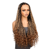 Lwigs Most-Fit Cap Pre-Braided Endless Style Ombre Color Knotless 180% Density Real HD Full Lace Wig UD02