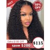 Brazilian Virgin Hair 9A Grade Human Hair Wigs Undetectable HD Lace Curly Hair Style 13x6 Lace Front Wigs [LWigs110]