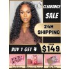 24H Shipping Clearance Sale Big Curly Brazilian Human Virgin Hair Undetectable HD Lace 13x6 Frontal Wig Curly Haircuts KC07