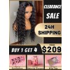 24H Shipping Virgin 360 Wig Human Hair Deep Wave Undetectable Dream Swiss Lace Pre-Plucked Natural Hairline 360 Wig KC01
