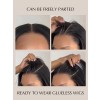 Lwigs New Arrivals Brazilian Virgin Human Hair Glueless Dream 007 Lace Curly Hairstyles Bleached Knots 7x5.5 Lace Wig PR06
