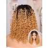 Lwigs Most-Fit Cap Knotless Ombre Blonde Braided With Baby Hair Middle Length Bob 5x5 HD Lace Closure Wigs UD20