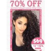 Lwigs Summer Special Offer Loose Curly 16 Inch Bleached Knots 150% Density Brazilian Human Hair 13x4 Lace Front Wig TS03