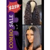 Combo Sale 10inch Natural Bob & 20inch Deep Wave Human Hair Wigs Lwigs432 (Default)