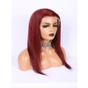 Brazilian Human Hair Burgundy 99j Wig Silk Straight 13x6 HD Lace Wigs Pre Plucked And Bleached Lace Front Wig Real Hair Lwigs309