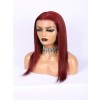 Brazilian Human Hair Burgundy 99j Wig Silk Straight 13x6 HD Lace Wigs Pre Plucked And Bleached Lace Front Wig Real Hair Lwigs309